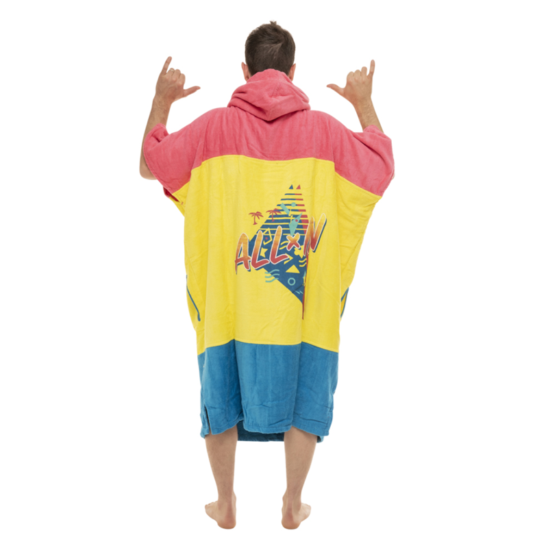All-In V Poncho Beach Crew in 90ies Size S-XL-2